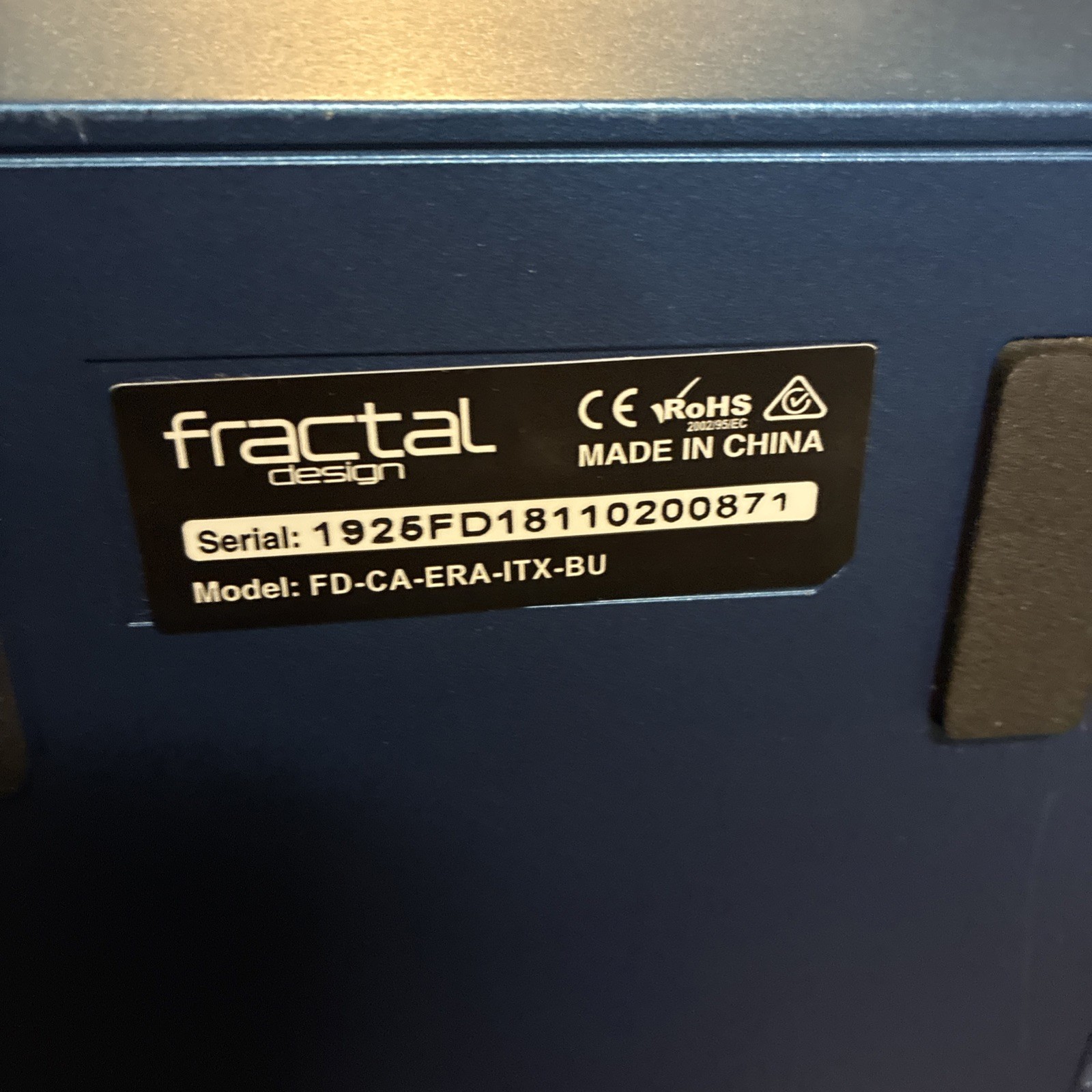 Fractal Design Era ITX V1 Aluminum Steel PC Case FD-CA-ERA-ITX-BU Midnight Blue