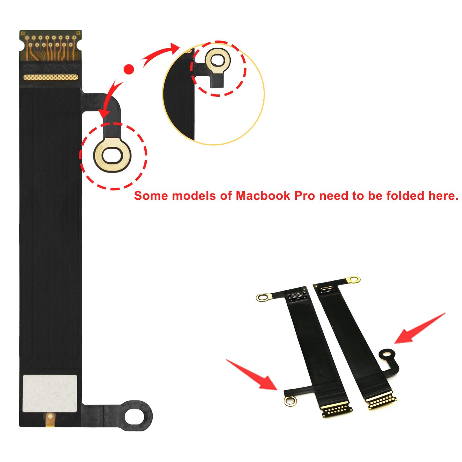 1 Pair LCD Display Backlight Flex Cable For Apple MacBook Pro 13″ 15″ 2016-2019
