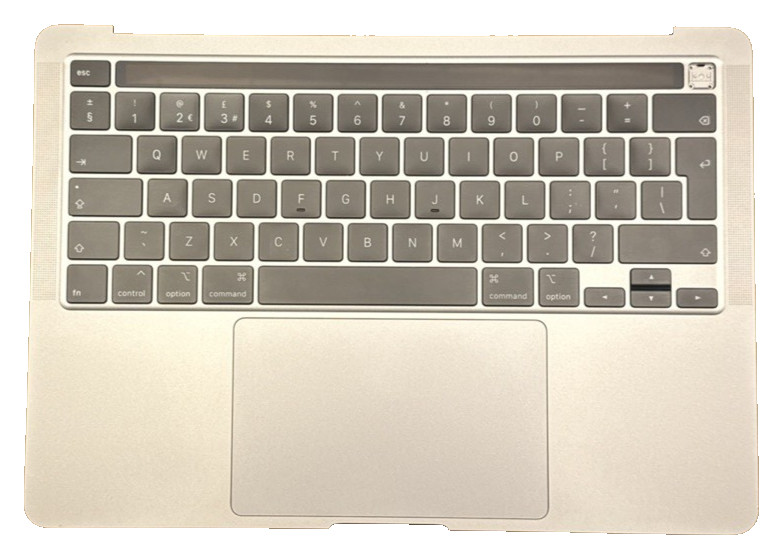  MACBOOK PRO 13″ 2020-2022 M1-M2 A2338 UK PALMREST W/ BATTERY – SPACE GRAY – B
