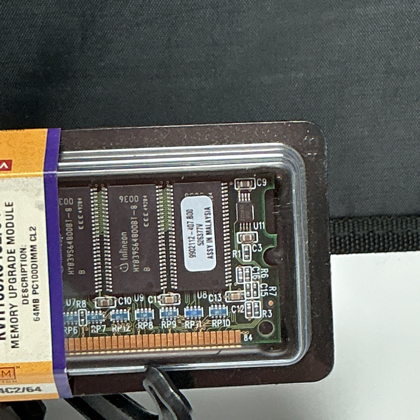 NEW Sealed Vintage Kingston ValueRAM 64MB PC100 SDRAM DIMM RAM KVR100X64C2/64