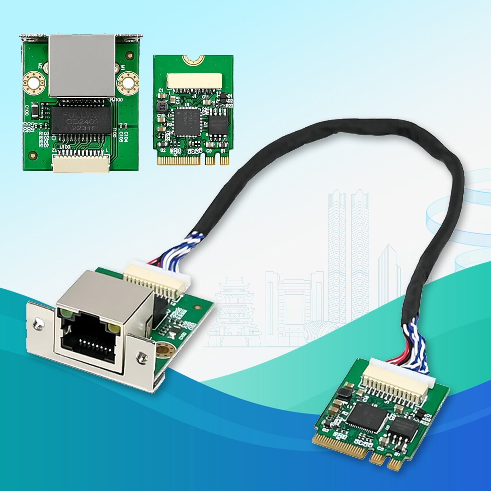 M.2 A+ E 2.5GbE Intel I226-V Ethernet.NIC Card Multi-Gig 2.5G/1G/100M NGFF 2230
