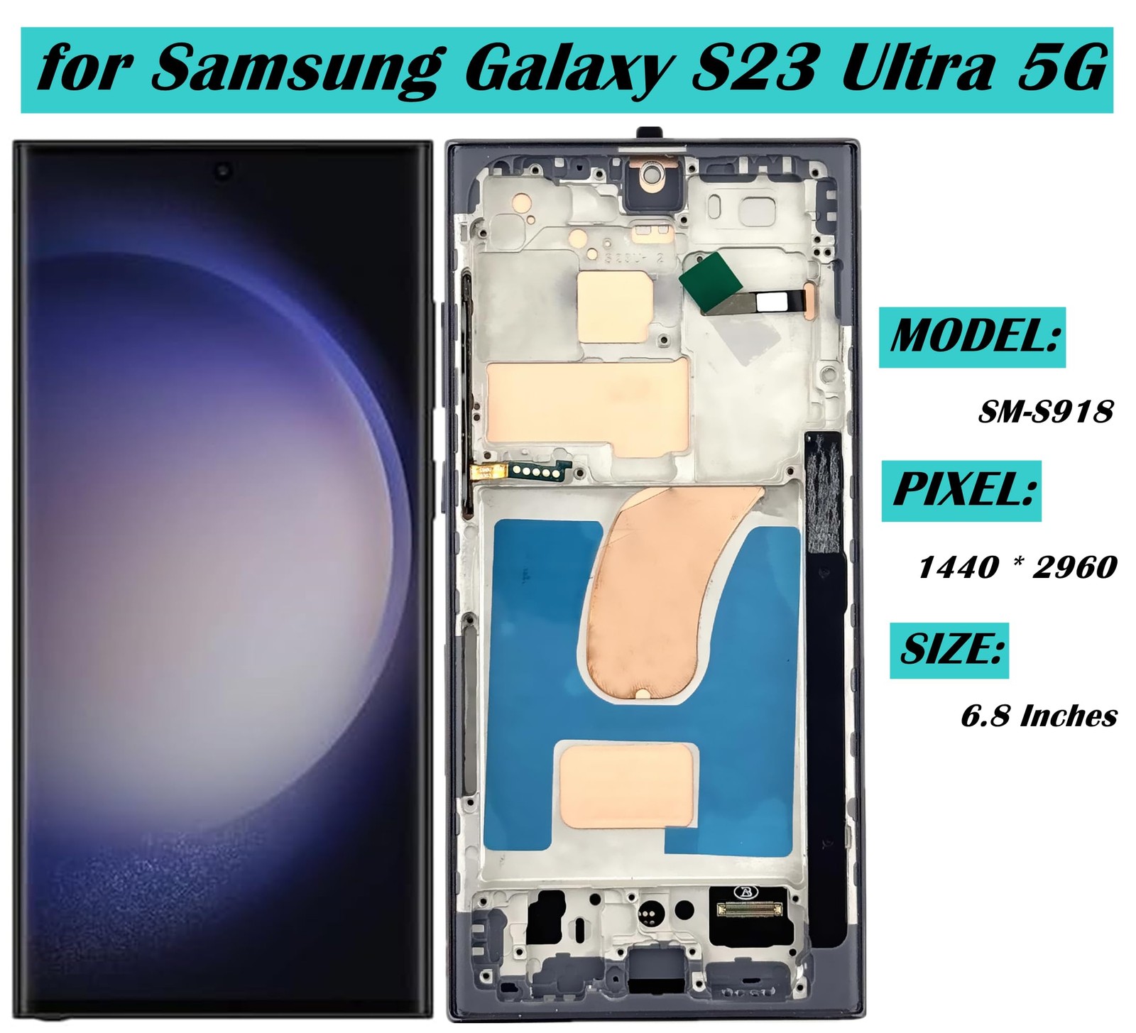 Qinqiyue OLED for Samsung Galaxy S23 Ultra 5G Screen Replacement Samsung…