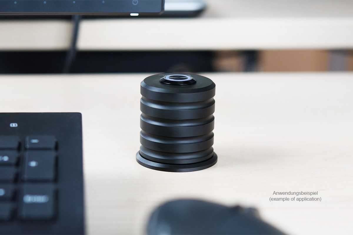 Alphacool Power Button with Button 19mm Red Illuminated – Deep Black