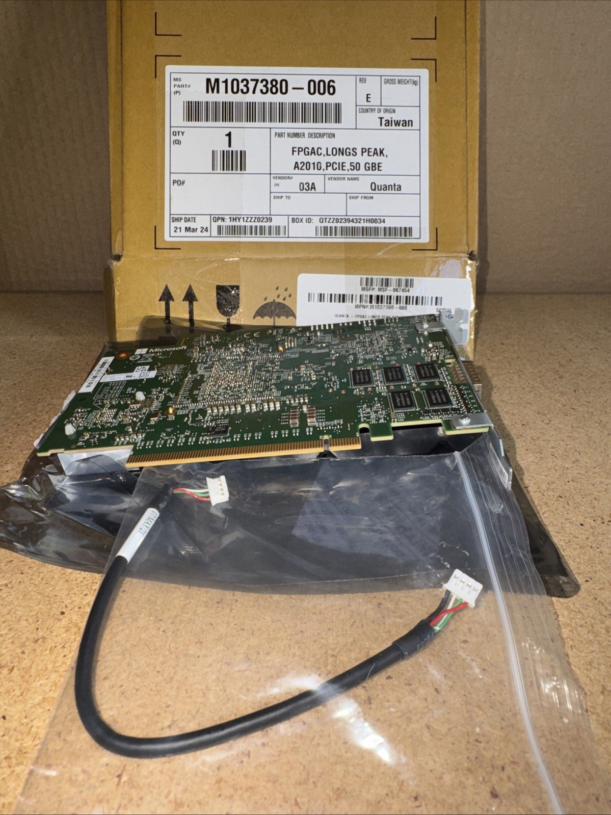 Microsoft M1037380-006 REV E, Accelerator Card***FAST FREE SHIPPING***