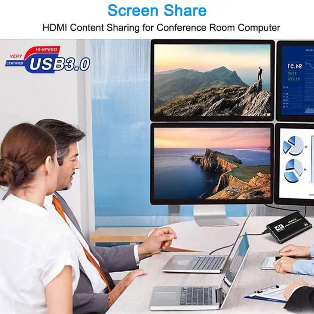 4K Audio Video Capture Card USB 3.0 HDMI Video Capture Device HD Recording Lot