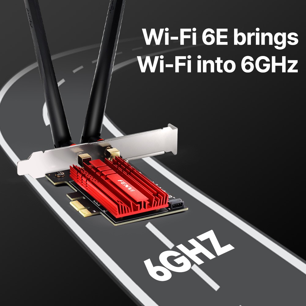 AX210 PCI-E WiFi 6E Tri-band Bluetooth 5.3 5400Mpbs Wireless Adapter Wifi Card