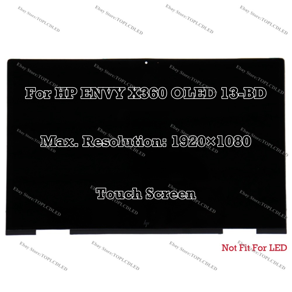 13.3″For HP ENVY X360 13M-BD1000 FHD LED/OLED Touch Screen Full Assembly Display