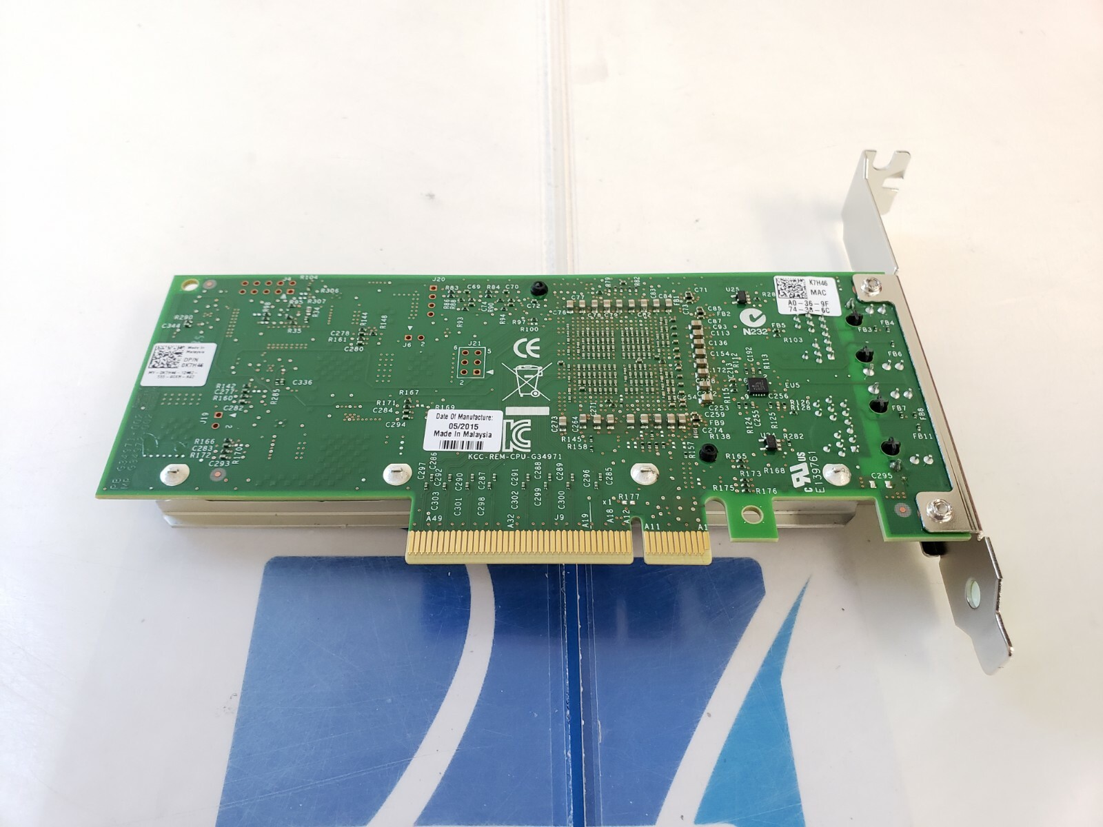 Dell Intel X540 Dual-port 10GBit NIC PCi-e 0K7H46 K7H46