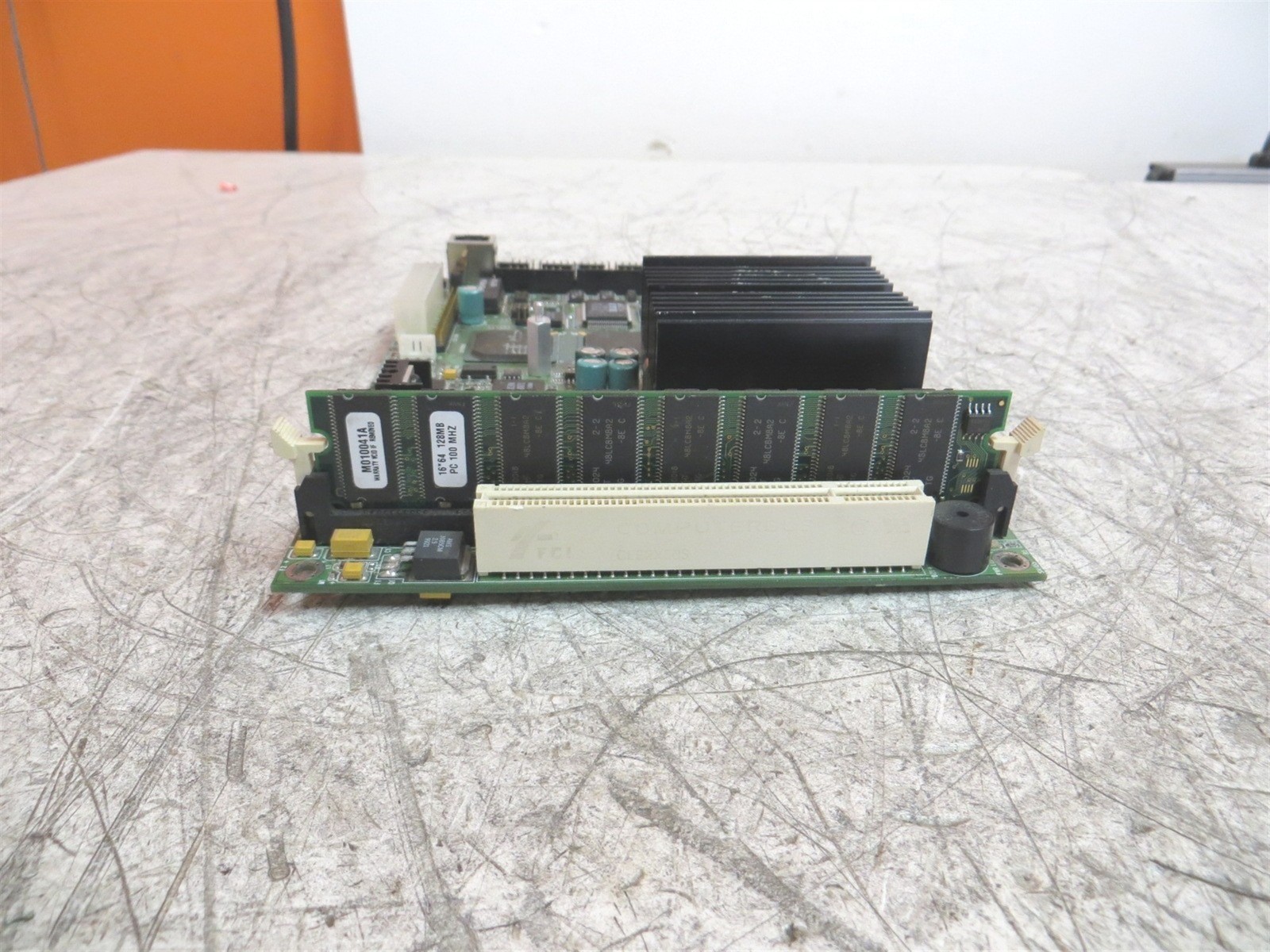 No Post Aaeron PCM-6890 EBX Motherboard Intel Celeron 128MB See Description
