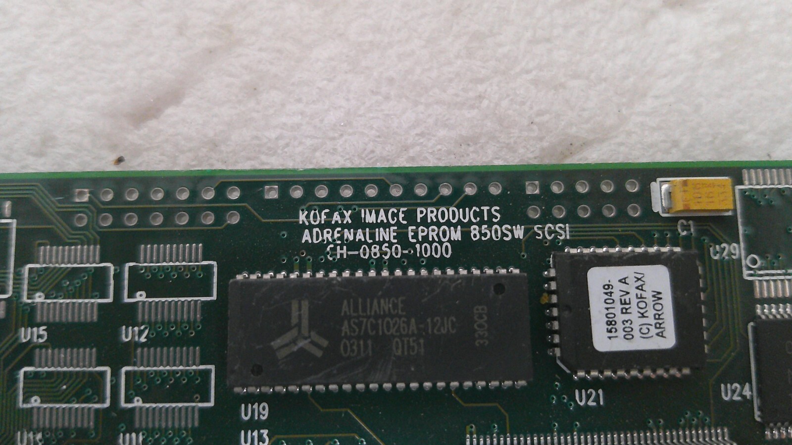 KOFAX Adrenaline Eprom 850SW 15801022-002 CH0850-1000 13000204-002