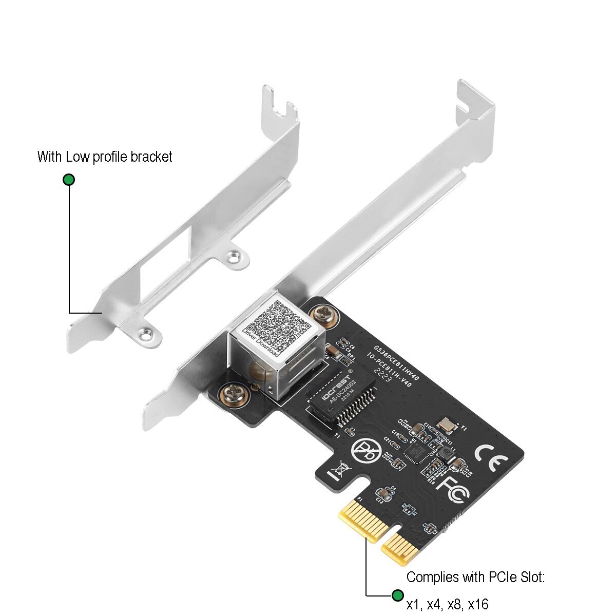 Pci Express Gigabit Ethernet Network Card 1000M Lan Card Realtek RTL8111H Chip