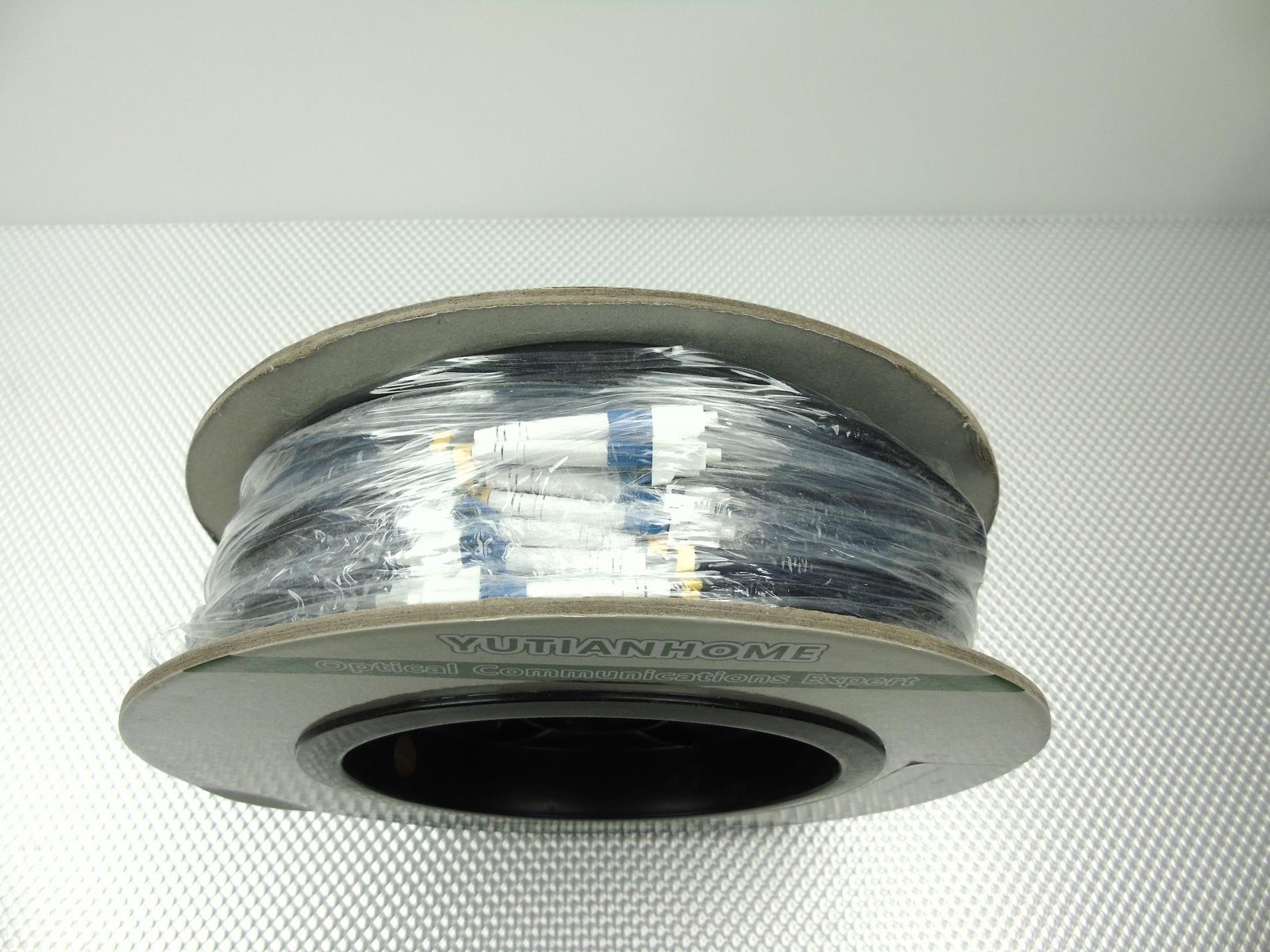 50 Meters 4 Core Industrial TPU LC to LC Outdoor Armored Fiber Optic Cable OS2