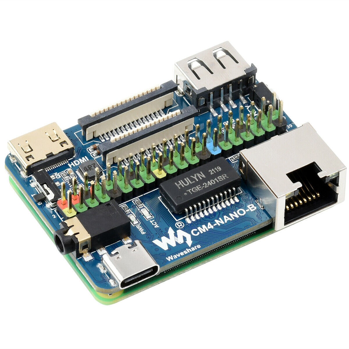 Mini Base Board (B) for Raspberry Pi Compute Module 4 Same Size as the CM4