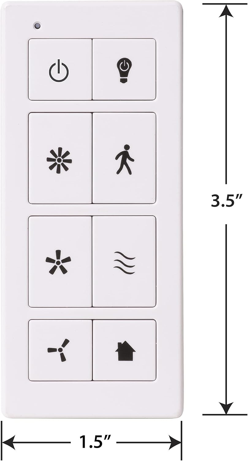 Universal Ceiling Fan Remote Control Kit with Receiver, Wall Do