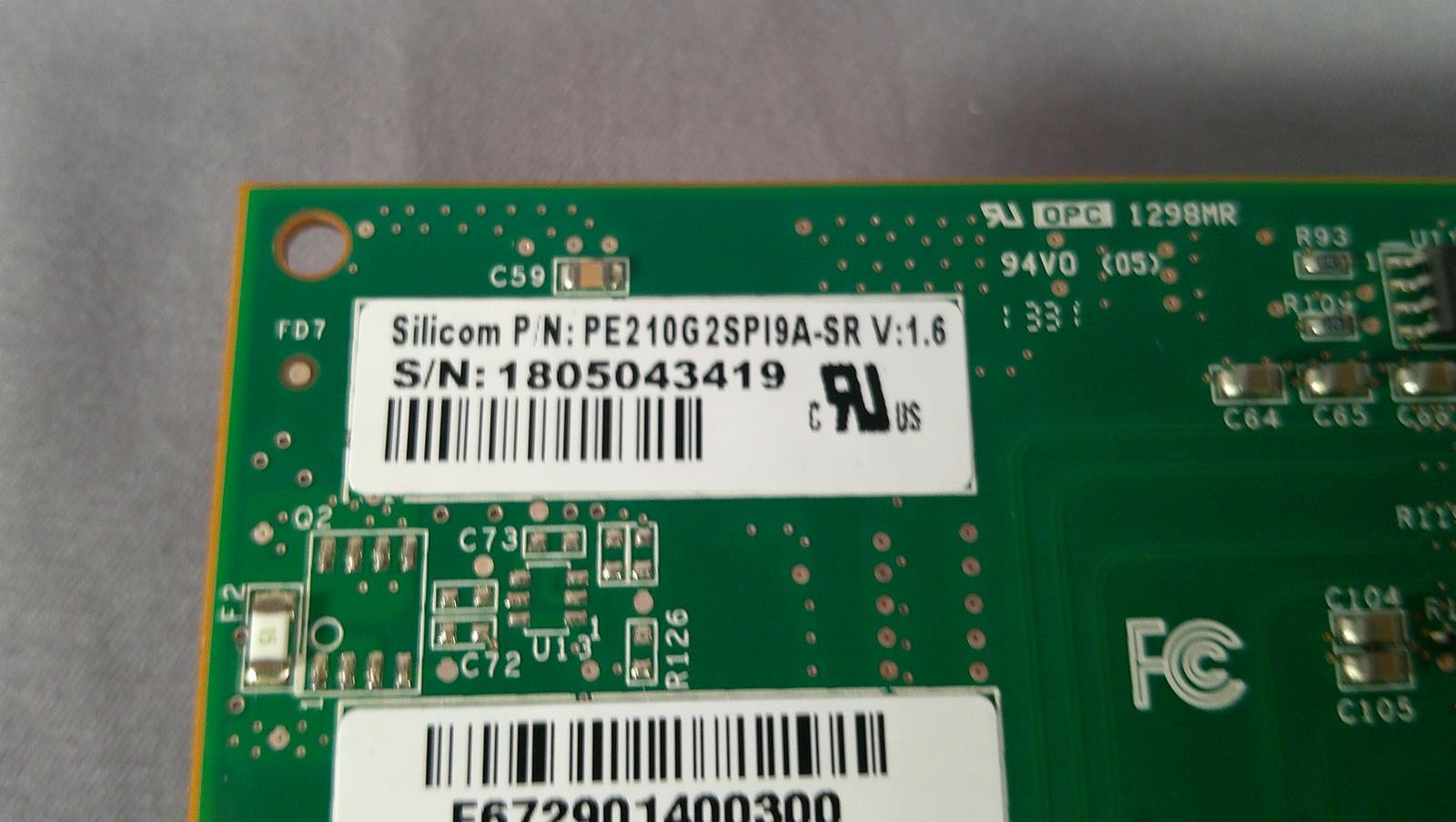 SILICOM PE210G2SPI9B-SR Network Adapter ***USED EXCELLENT CONDITION ***
