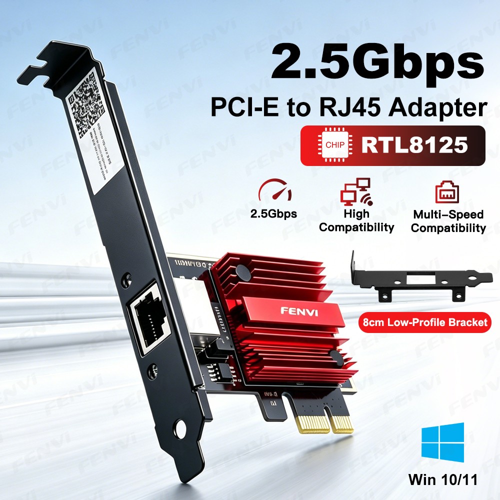 2.5GB PCIe Network Card PCIe to 2.5 Gigabit Ethernet Network Adapter for Windows