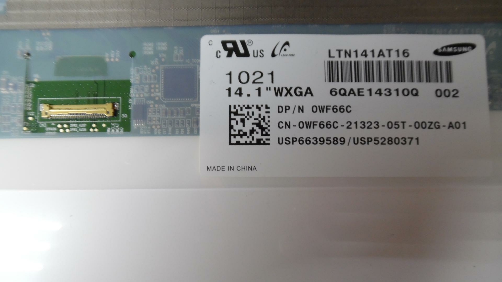 14.1″ Samsung WXGA 1280×800 30-Pin LCD Panel – LTN141AT16-002 – Tested