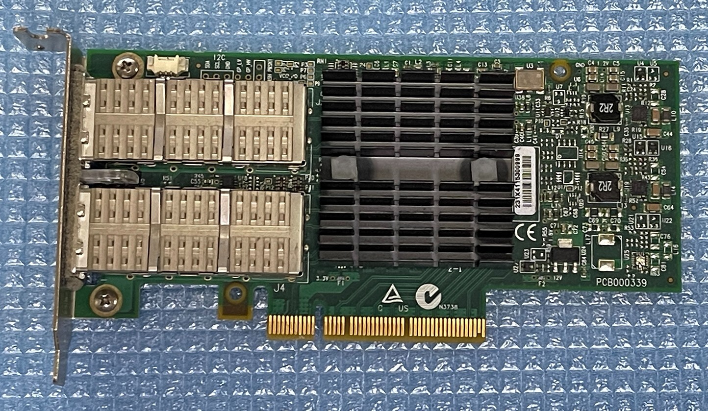 Mellanox ConnecX-3 QDR InfiniBand Network Adapter Dual-Port 10G QSFP Lan CX354A