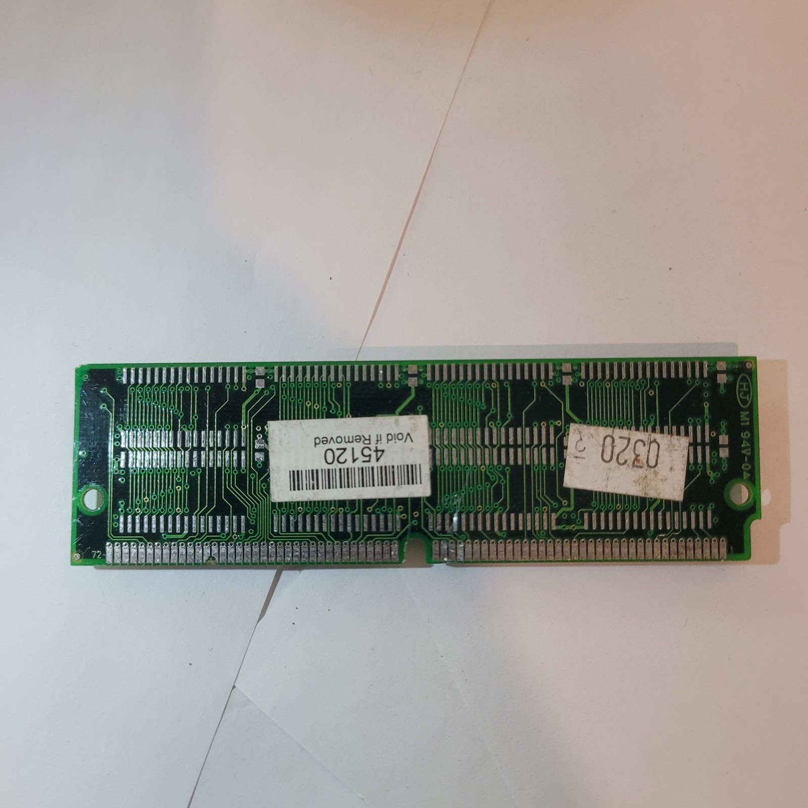 64MB EDO RAM 72-Pin SIMM Module Micron MT4LC16M4H9 Vintage Computer Memory