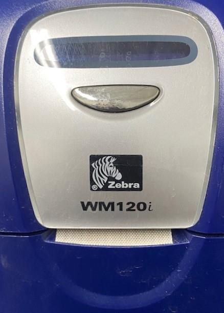 ZEBRA 120i Card Printer Blue Gray (Power Cord Not Included)
