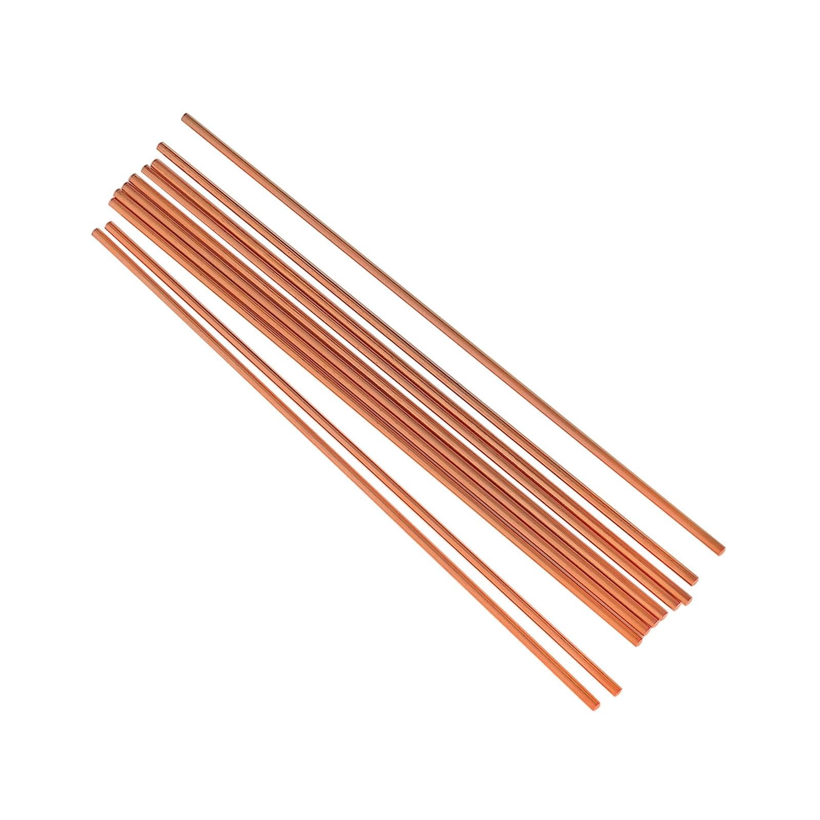 10PCS 99.98% Pure Copper Round Rod 0.12″/3mm Dia 8″/204mm Length Bare Copper …