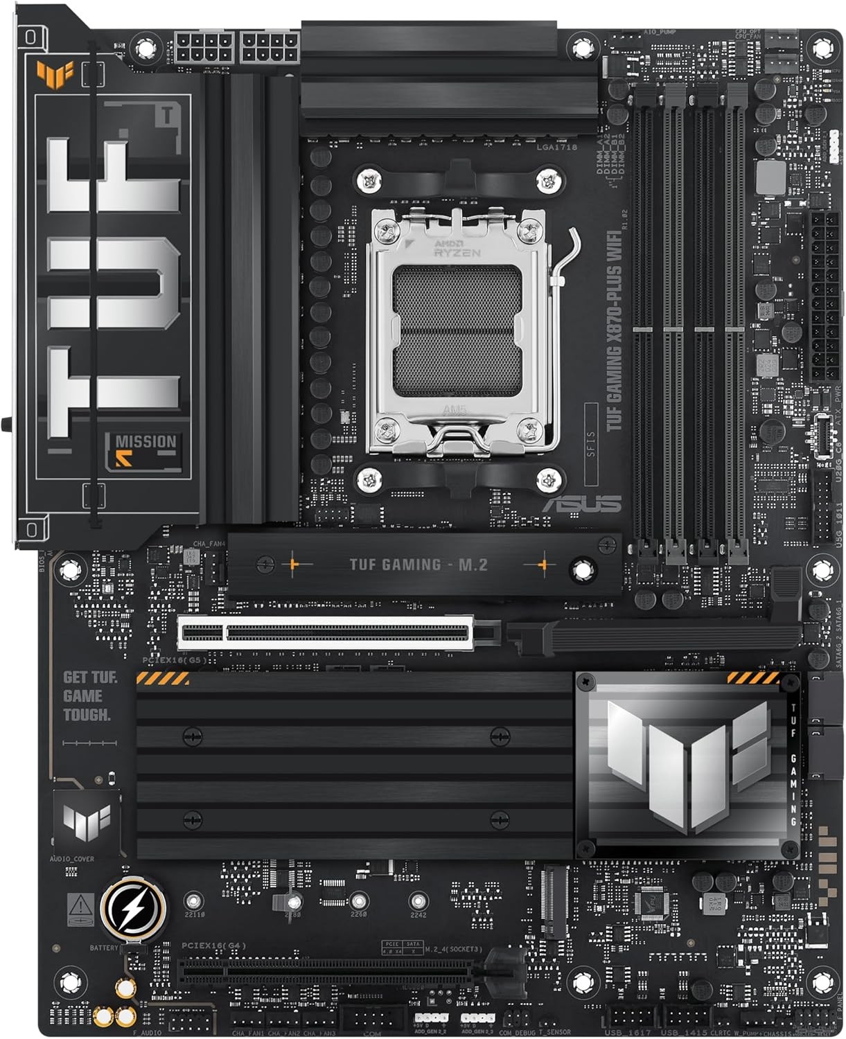 ASUS TUF Gaming X870-PLUS WiFi AMD AM5 X870 DDR5 PCIE 5.0 ATX gaming Motherboard