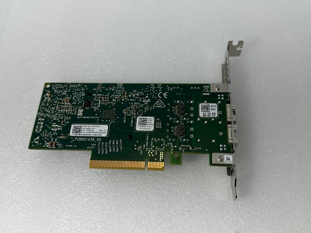MRT0D Dell Mellanox CX4121C 2-Port 25Gbe SFP28 Adapter 0MRT0D W/Broken Capacitor