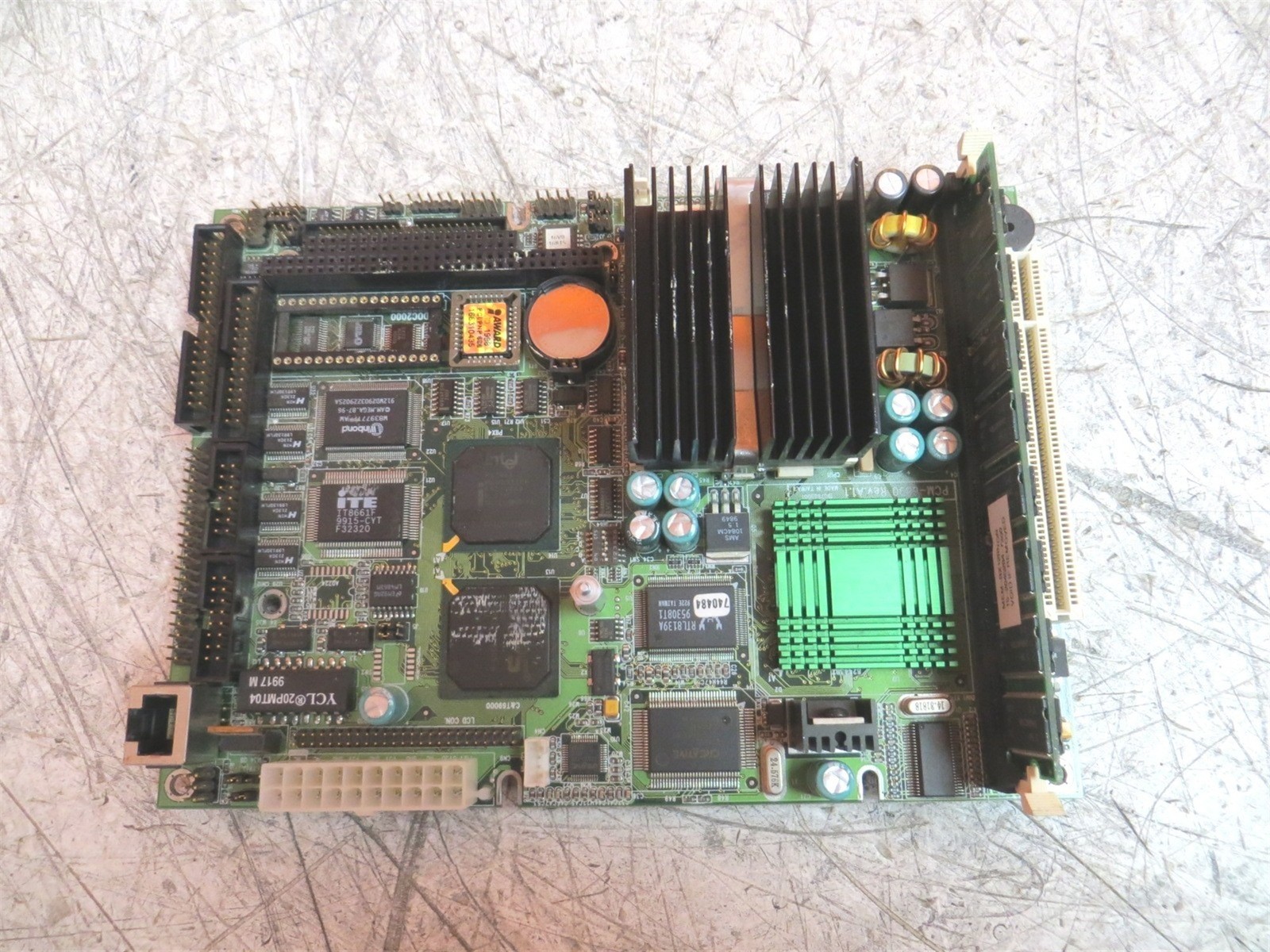 No Post Aaeron PCM-6890 EBX Motherboard Intel Celeron 128MB See Description