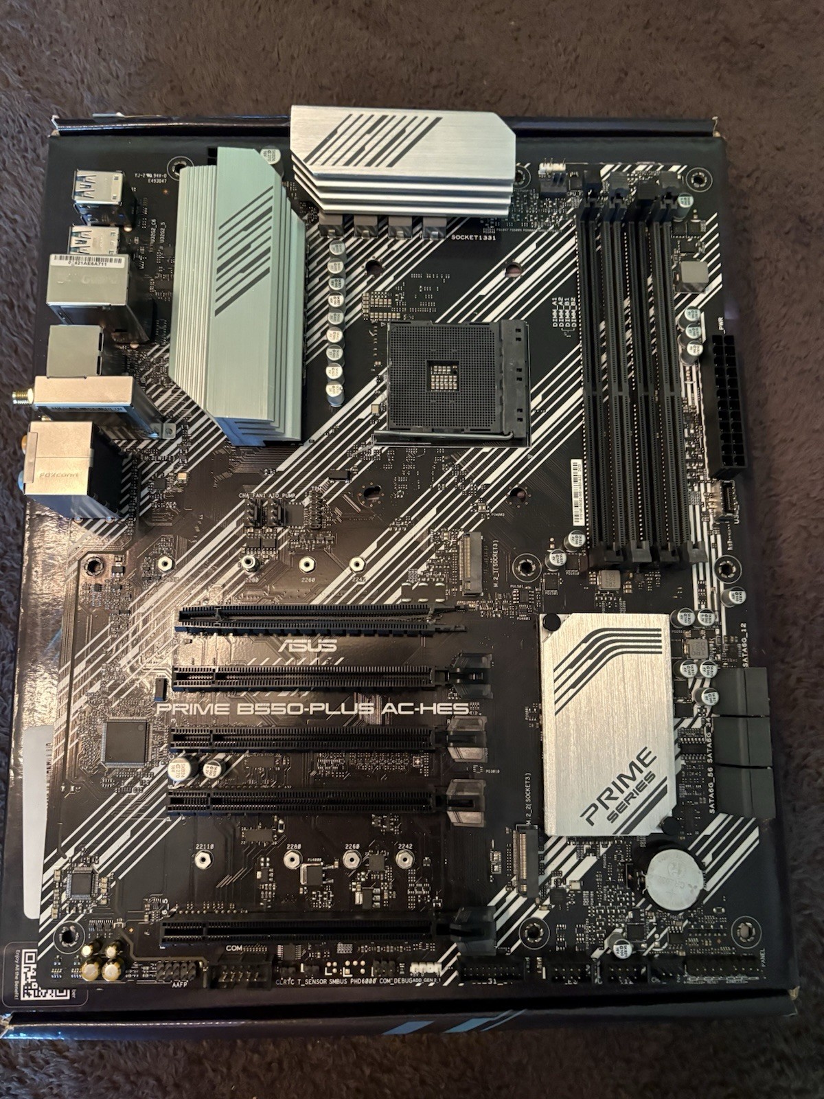 ASUS Prime B550-PLUS AC-HES ATX Motherboard BOARD ONLY AS-IS US SHIP