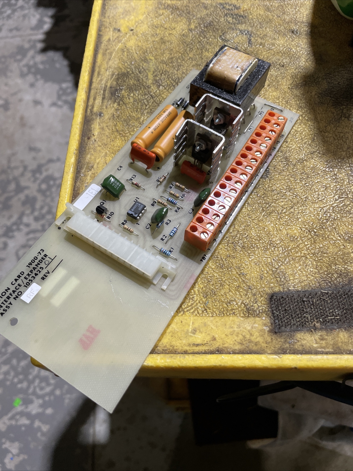 FINCOR OPTION CARD 1900-73 INTERFACE/EXPANDER PC BOARD 105342501
