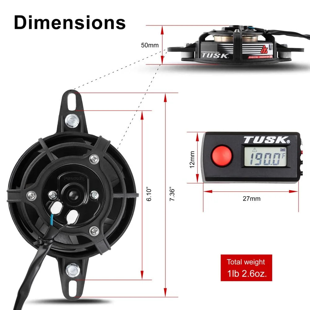Digital Radiator Fan Kit Universal