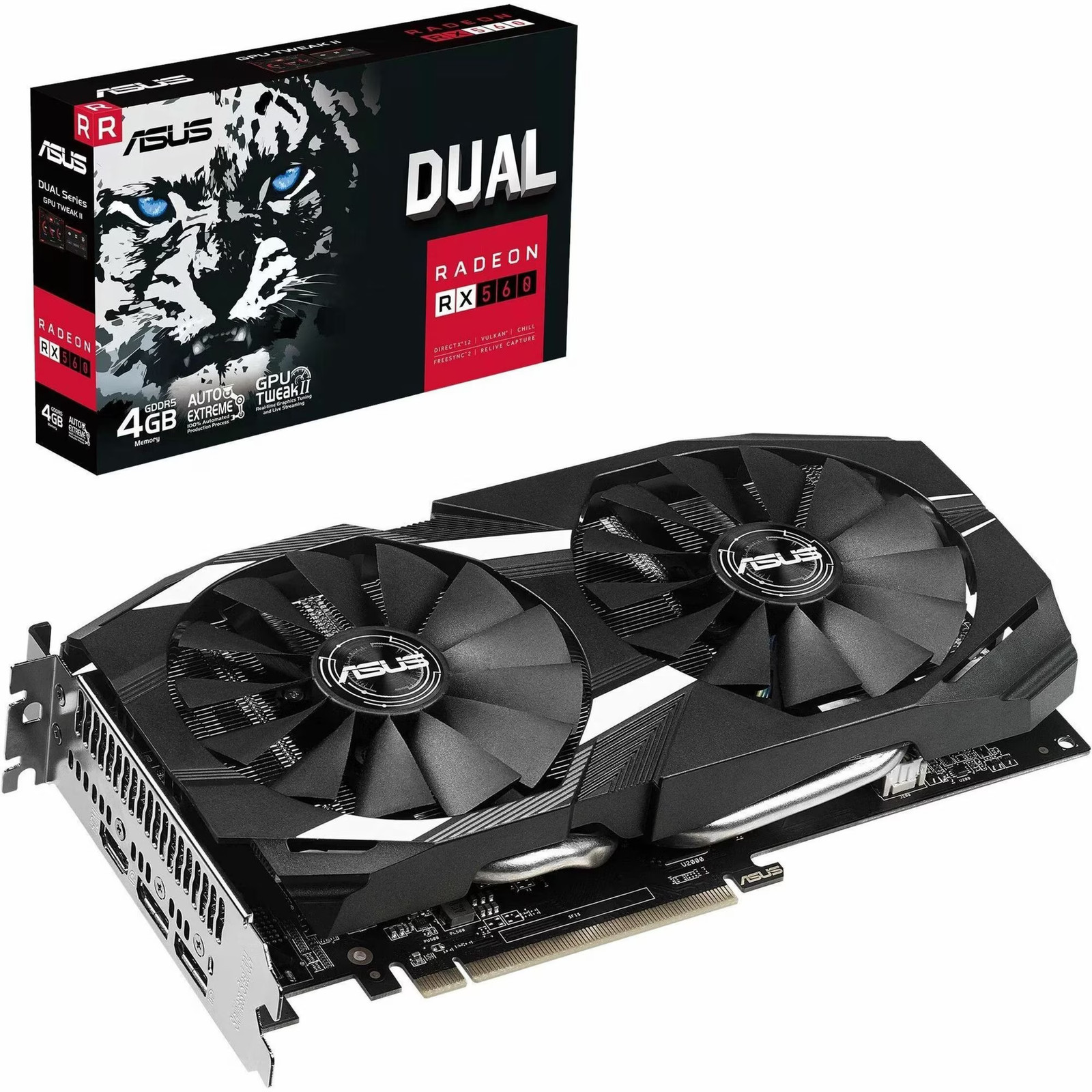 ASUS Dual Radeon RX 560 4GB GDDR5 – Graphics Card (DUAL-RX560-4G)