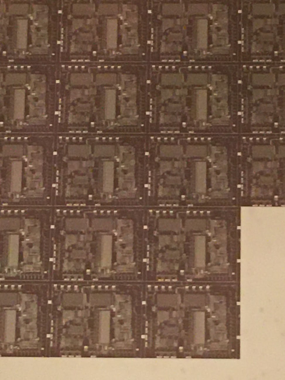 4″ Unknown Silicon Wafer 1980s Extremely Rare Vintage CPU Chip