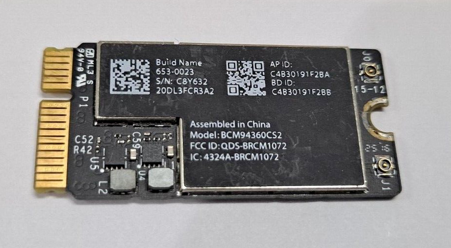 Wifi/Airport Card – Mid 2013 2014 2015 2017 A1465 A1466 MacBook Air BCM94360CS2