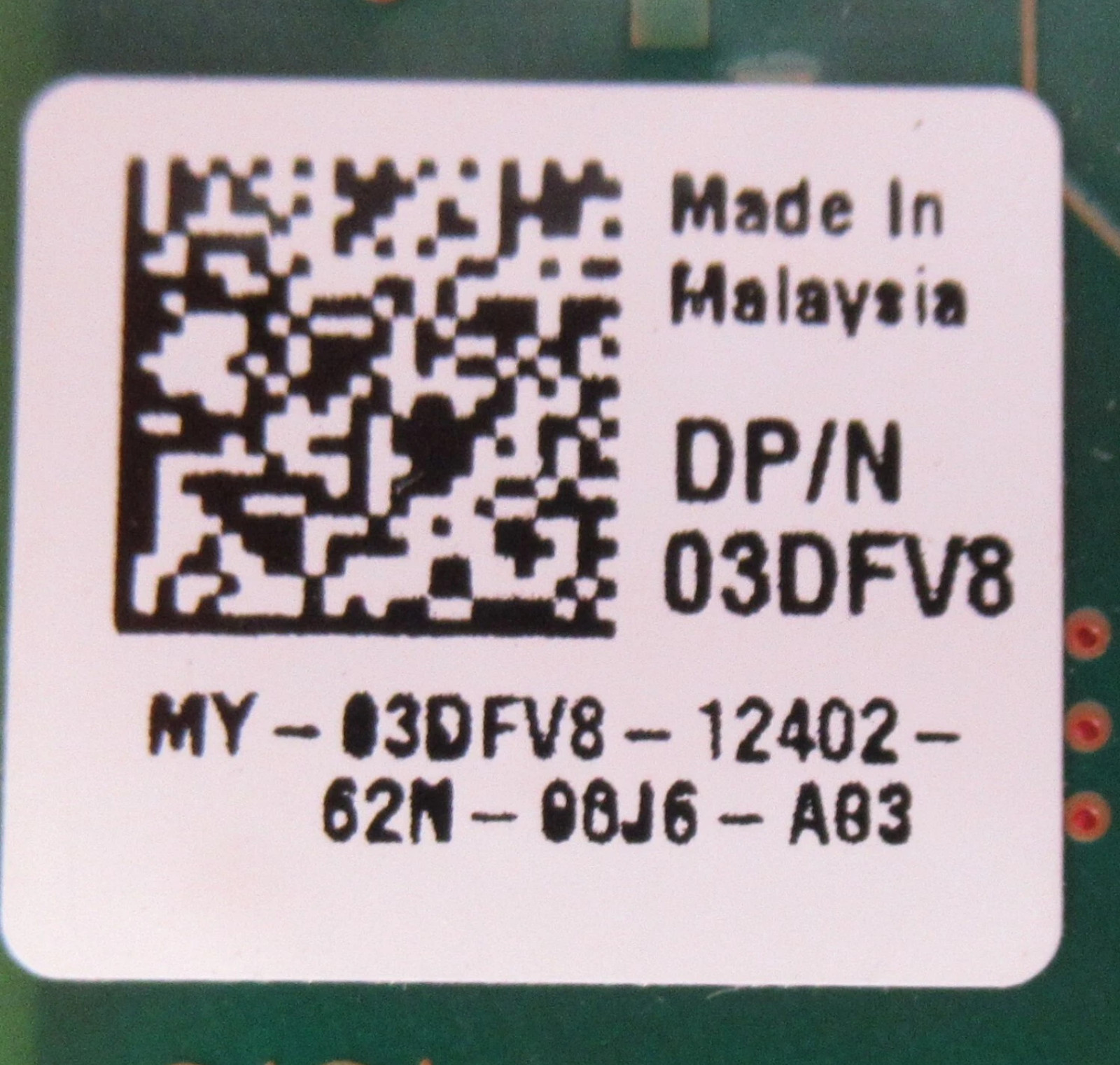 Dell Intel 3DFV8 X540-T2 10Gb RJ-45 Dual Port Low Profile PCIe network card