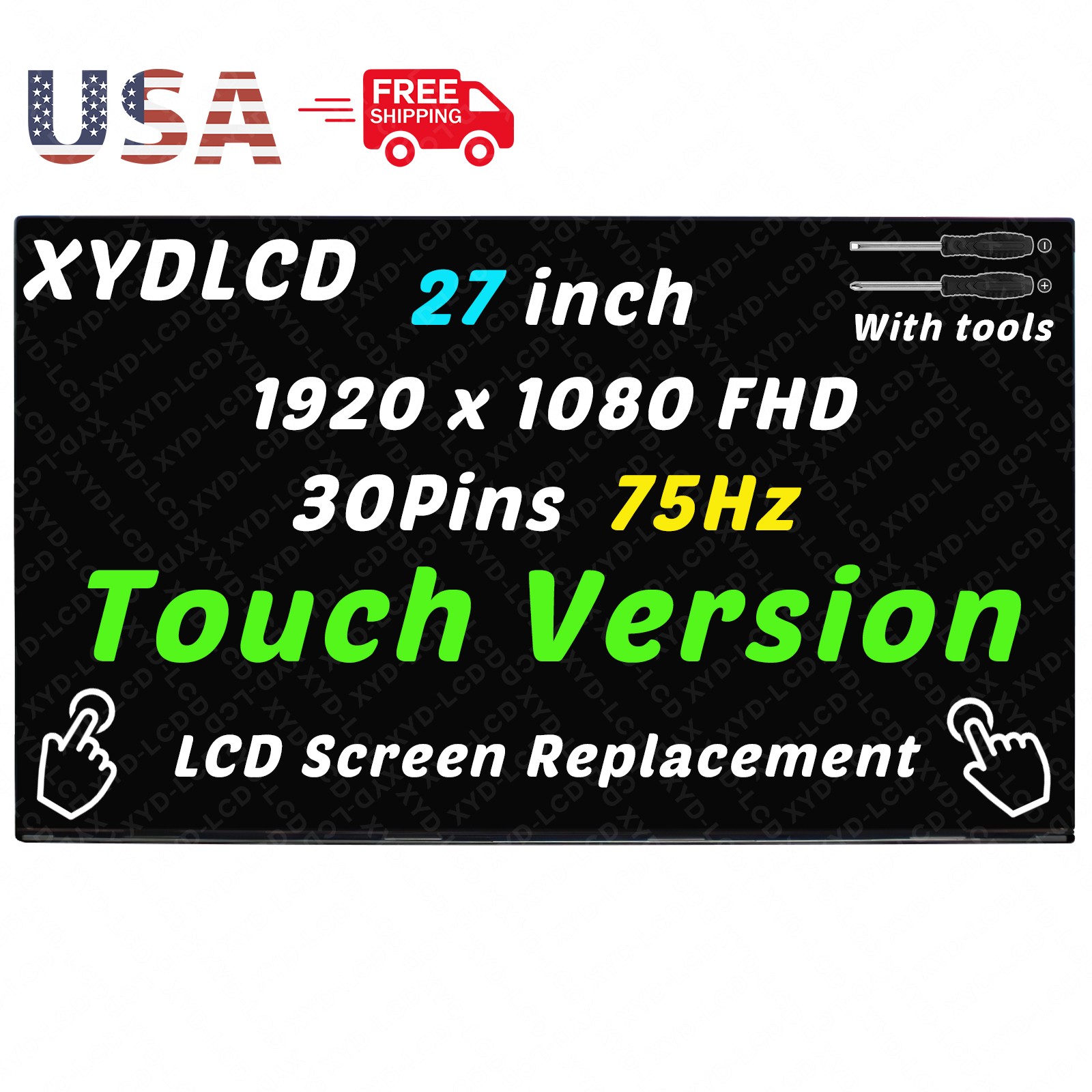 27in LM270WFA-SSB1 LM270WFA(SS)(B1) Borderless LCD Touch Screen Replacement FHD
