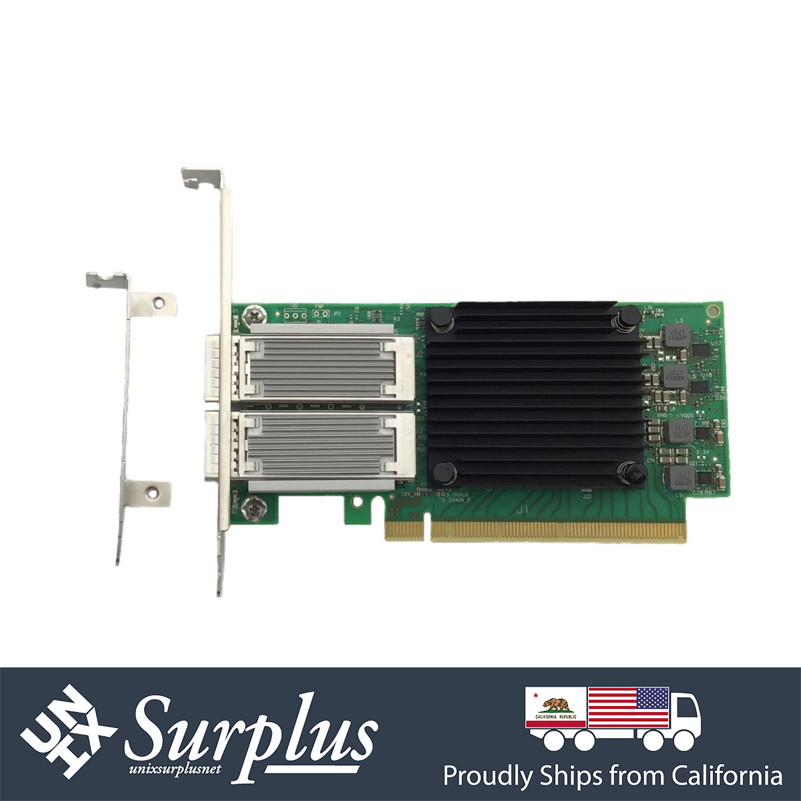 Mellanox ConnectX-5 Dual Port 100GbE QSFP28 VPI NIC PCIe 3.0 x16 Network Adapter