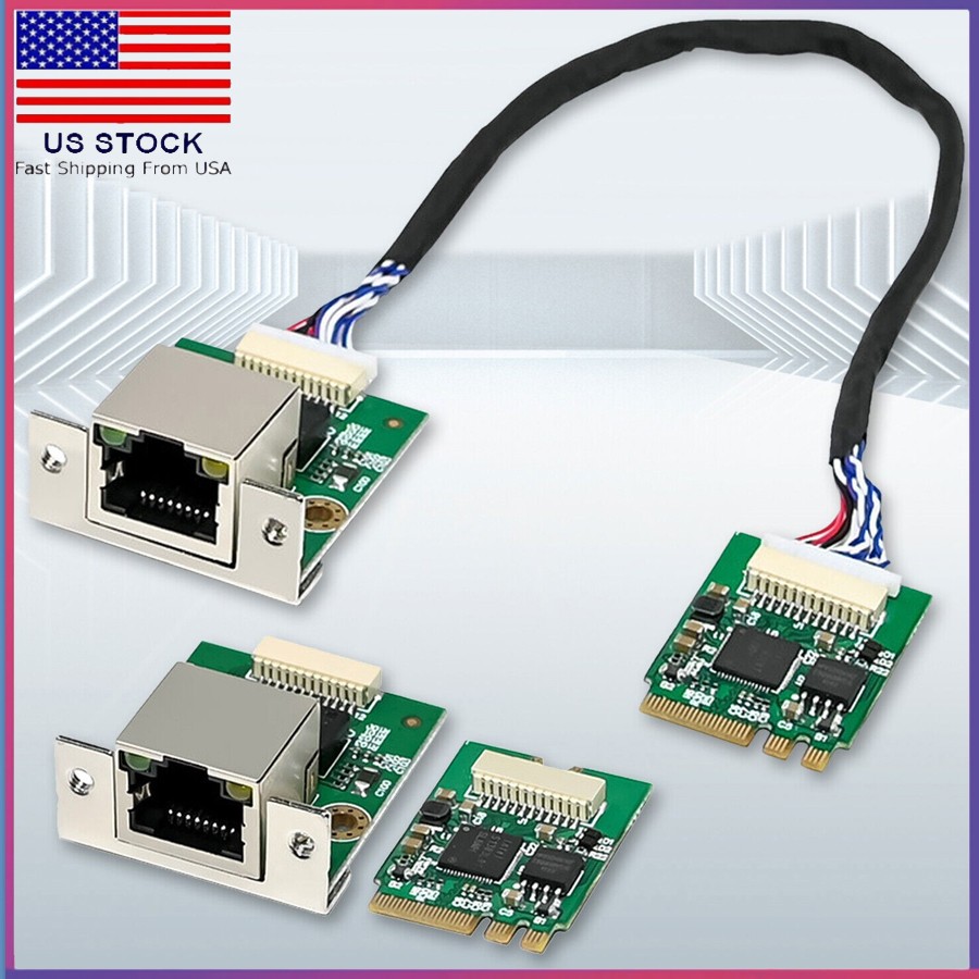 M.2 A+E 2.5GbE Intel I226-V Ethernet. NIC Card Multi-Gig 2.5G/ 1G/100M NGFF 2230