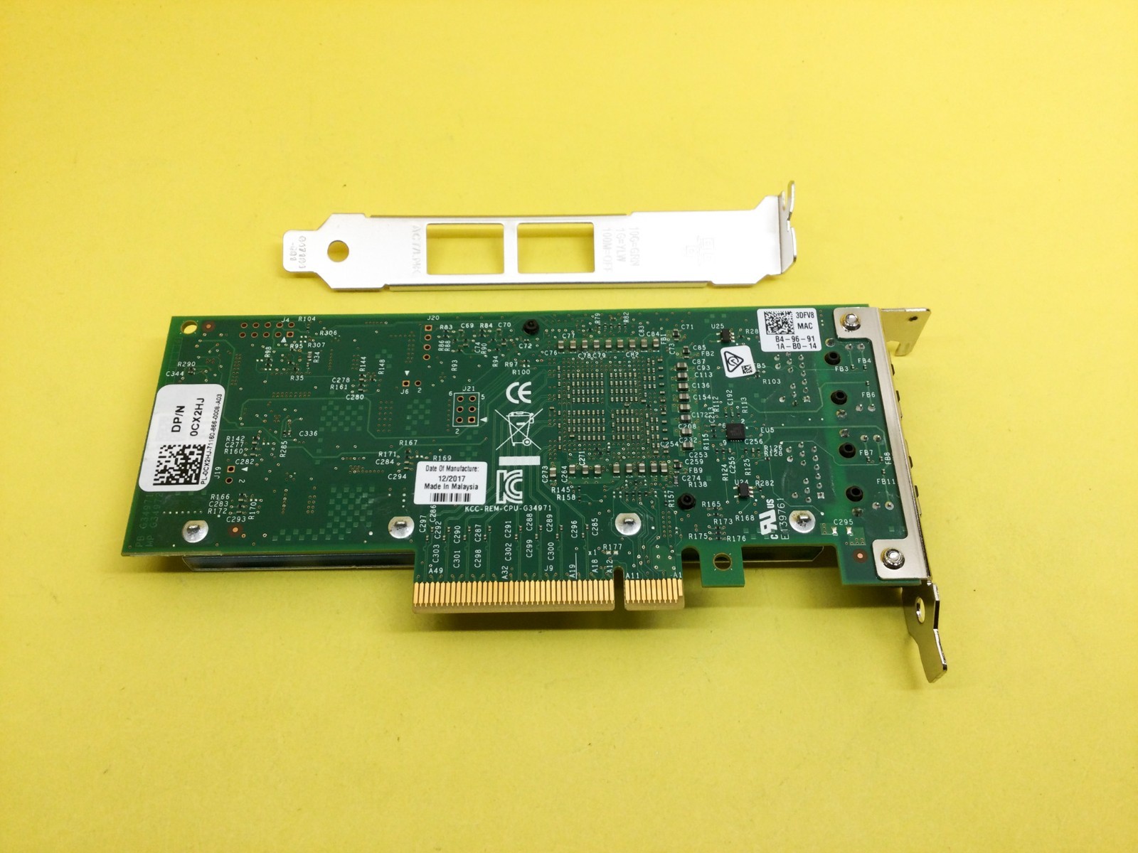 X540-T2 INTEL DELL CONVERGED DUAL PORT NETWORK ADAPTER K7H46 & 3DFV8