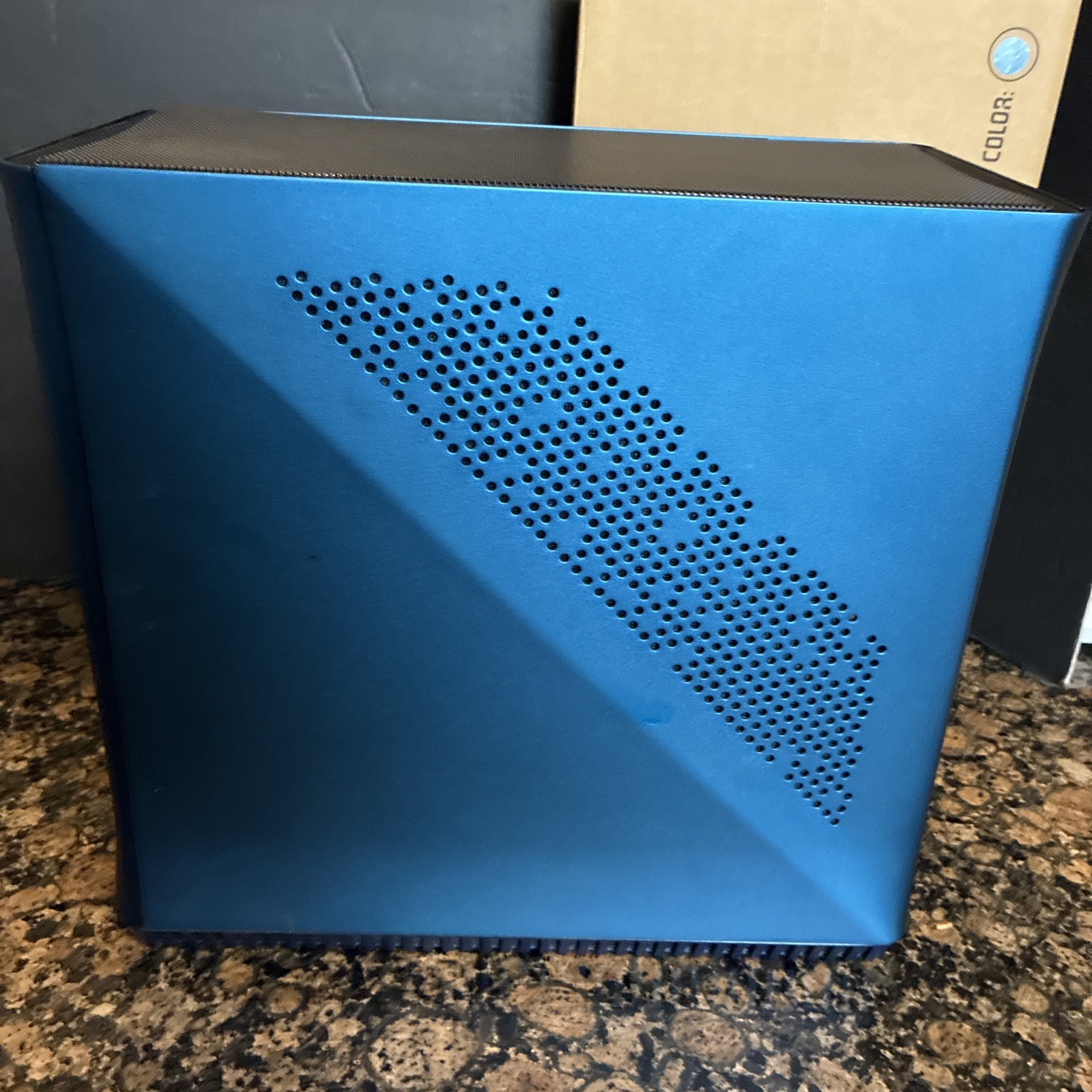 Fractal Design Era ITX V1 Aluminum Steel PC Case FD-CA-ERA-ITX-BU Midnight Blue