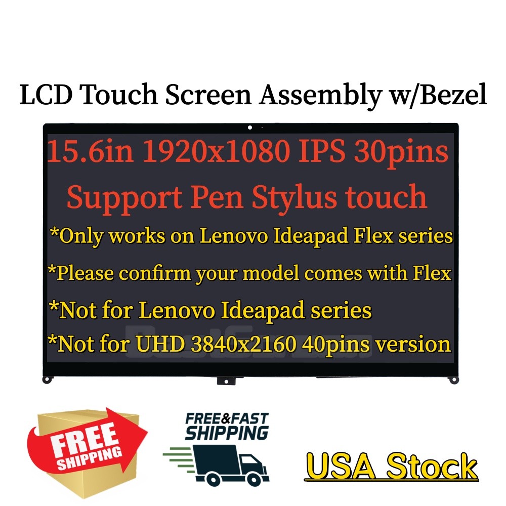 FOR LENOVO Ideapad FLEX 5 15ALC05 15.6″FHD LCD Touch Screen Digitizer 5D10T77943