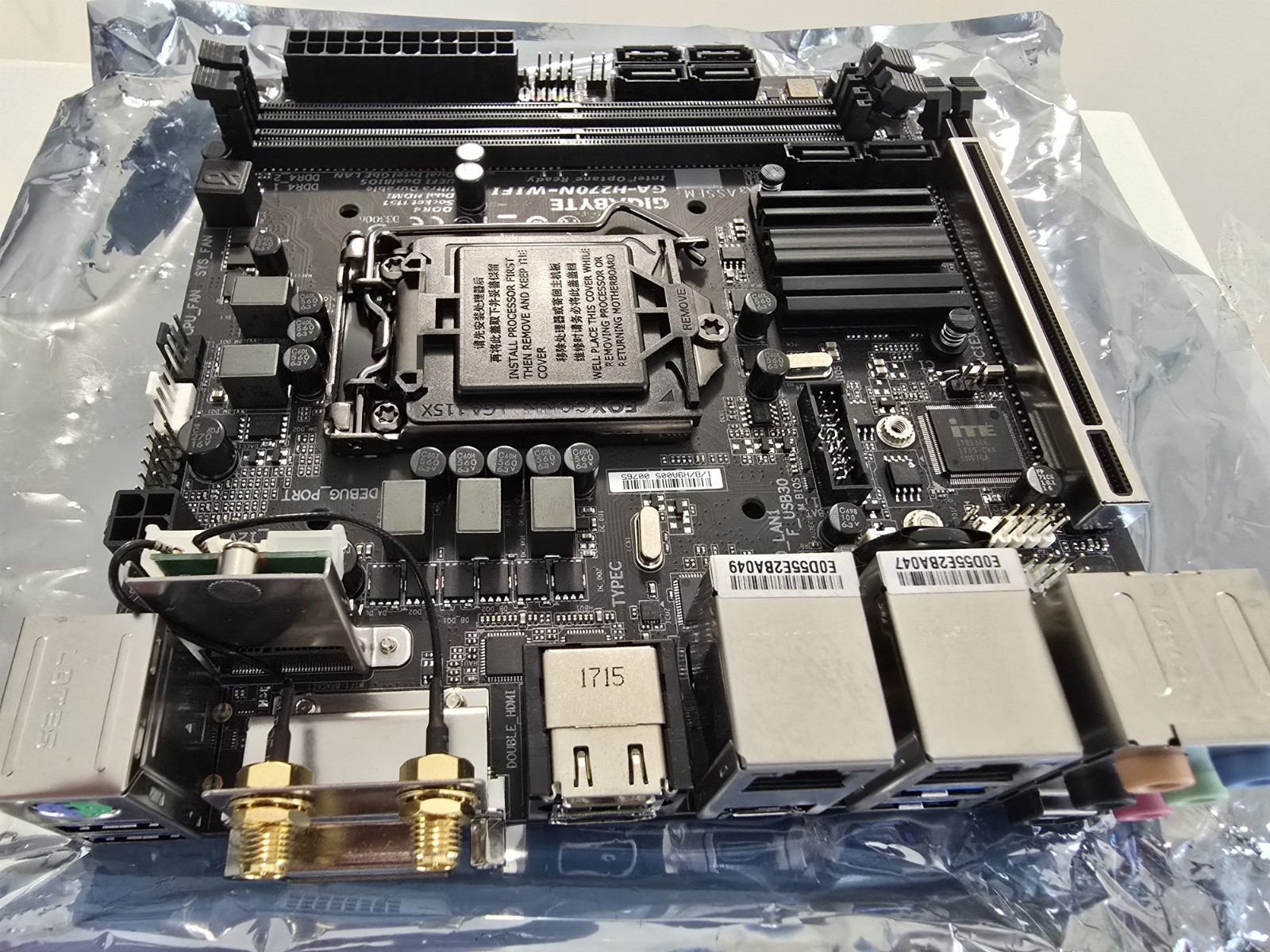 GIGABYTE GA-H270N-WIFI Intel H270 LGA 1151 Intel Mini ITX Motherboard