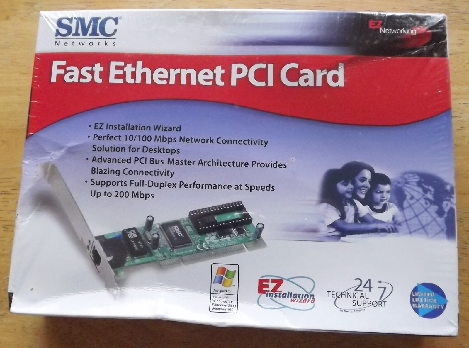 SMC Fast Ethernet PCI Card 10/100 Mbps in Original Display Package (SEALED)