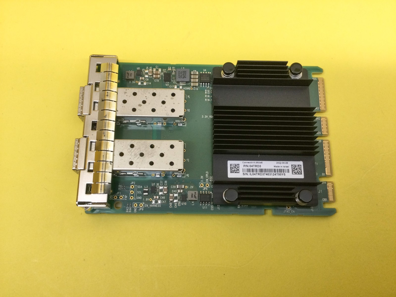 4TRD3 Dell ConnectX-5 CX562A Dual Port 25GbE SFP28 OCP 3.0 Network Adapter