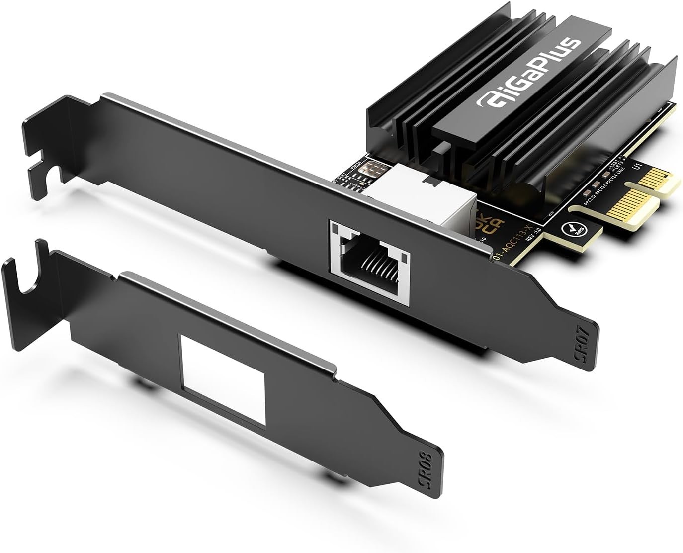 10Gb PCI-e 4.0 x1 Network Card, Marvell Controller, 10G Base-T RJ45 Port…