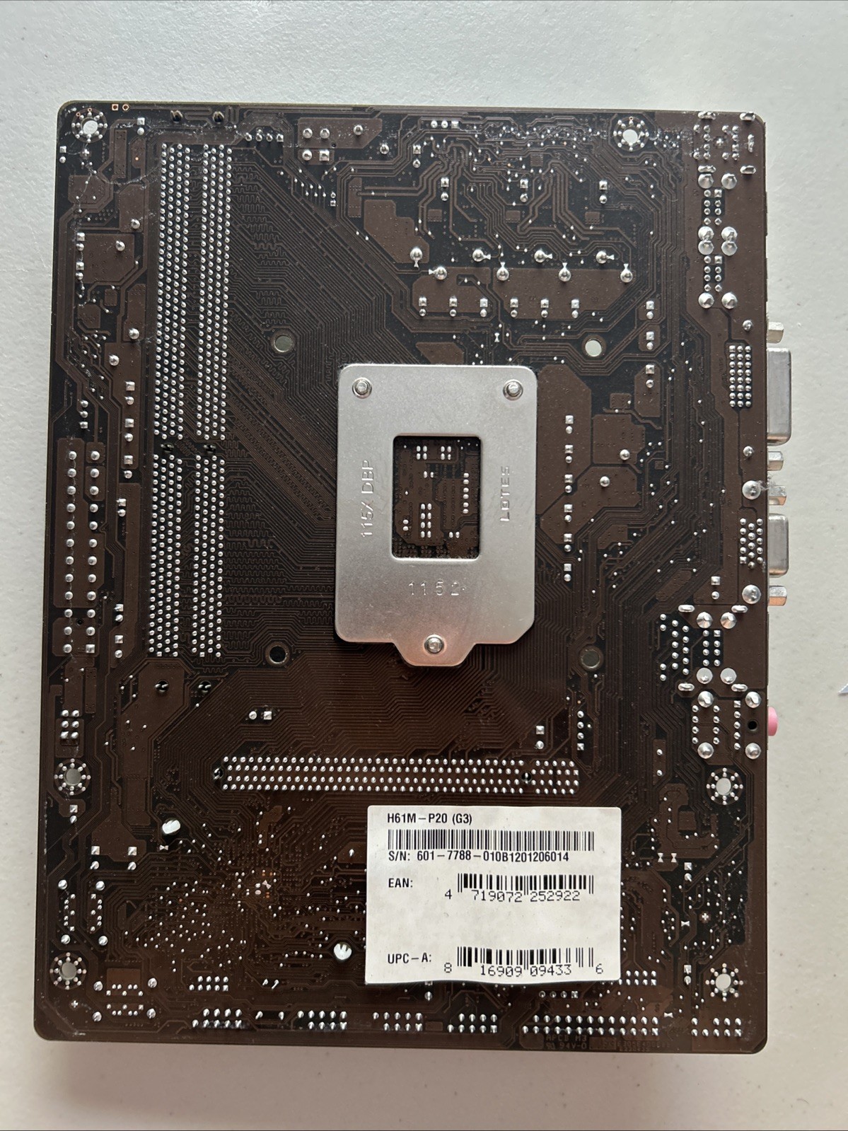 MSI H61M-P20 (G3) MS-7788 VER:1.0 Socket LGA115X Intel mATX MoBo W/i7 CPU
