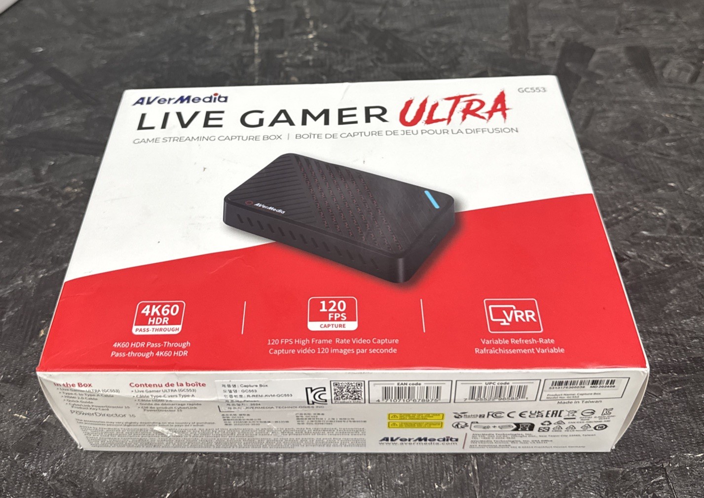 AVerMedia GC553 Live Gamer ULTRA (LGU) 4K60 HDR Pass-Through, 4K30 Capture
