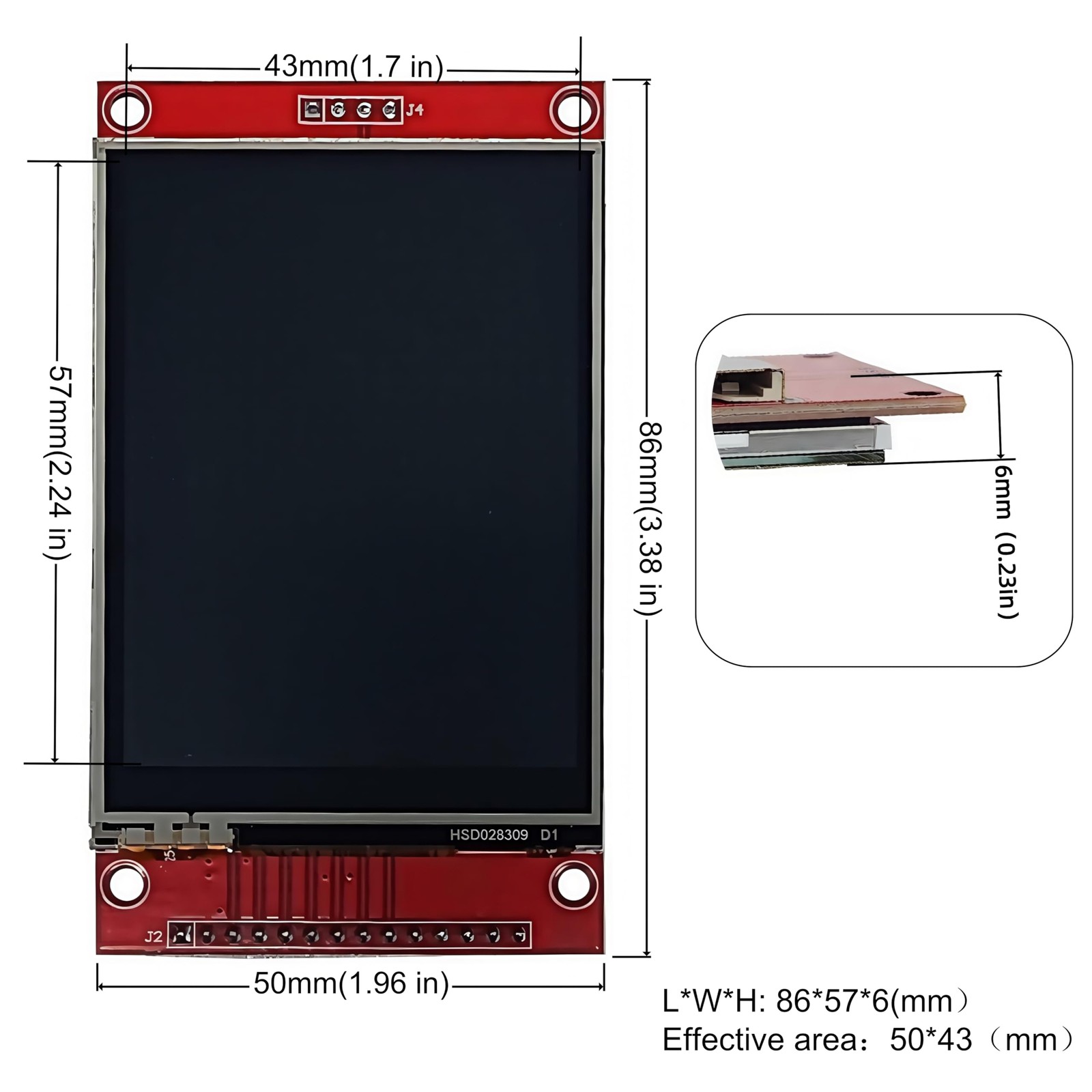 2.8 Inch TFT LCD Module 320×240 SPI Serial ILI9341 Touch Screen Arduino IOT