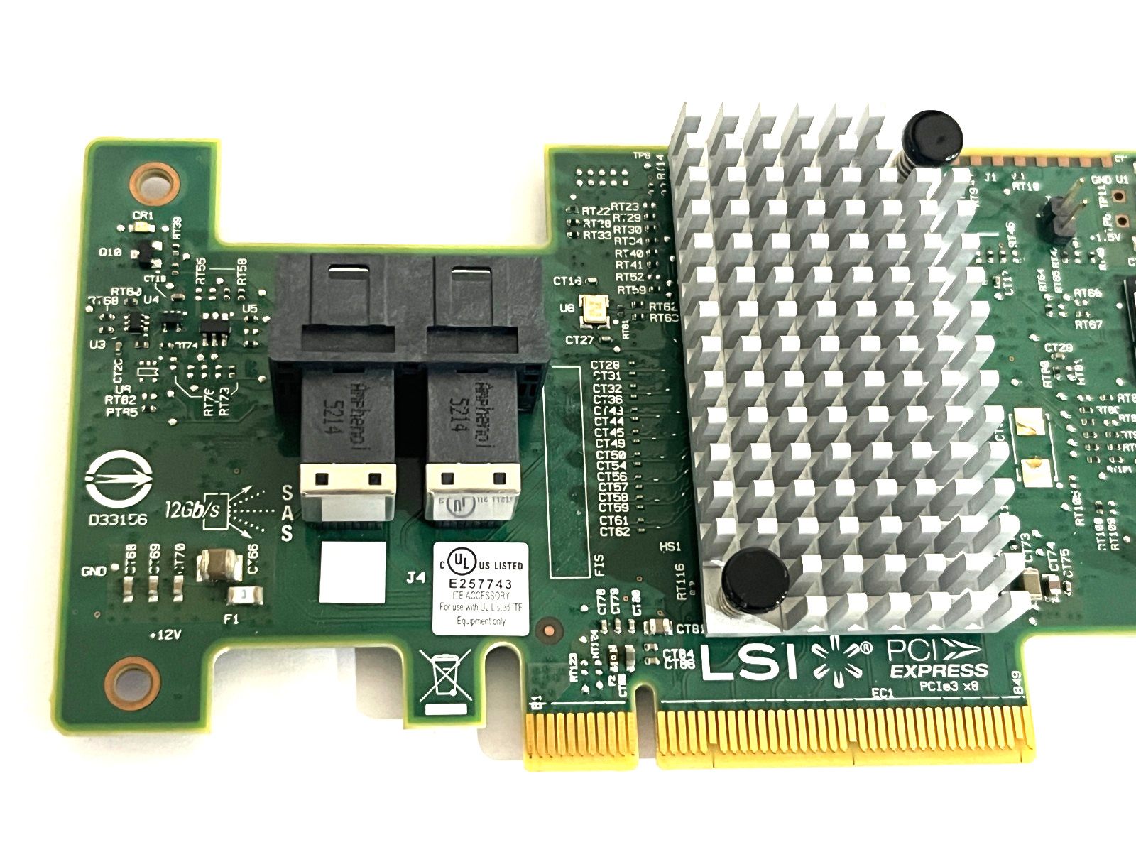 LSI SAS9340-8i 12Gbps SAS 8-Port RAID Card PCIe 3.0 + SAS Cable Lenovo IBM 46C91