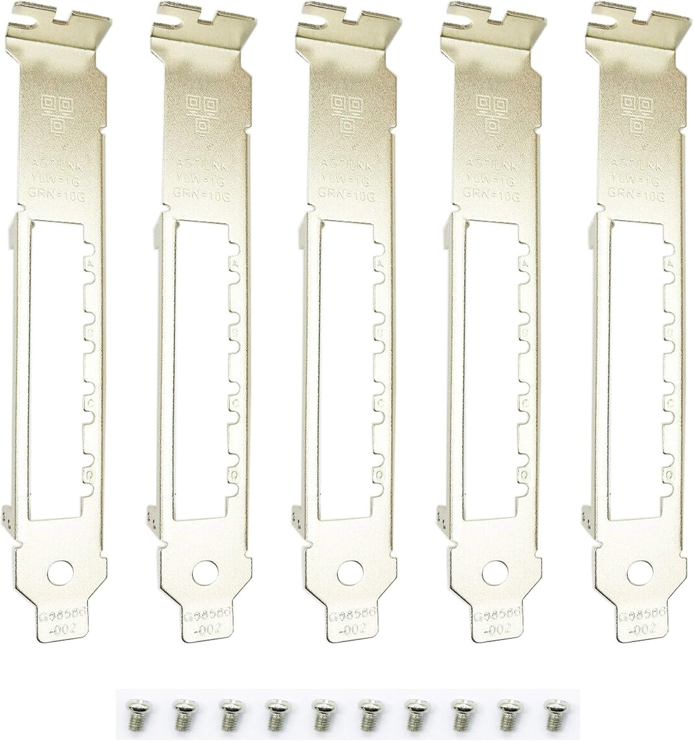 5pcs New Full Height Bracket for Intel X710-DA4 2U XL710 4SFP 4U 10G US